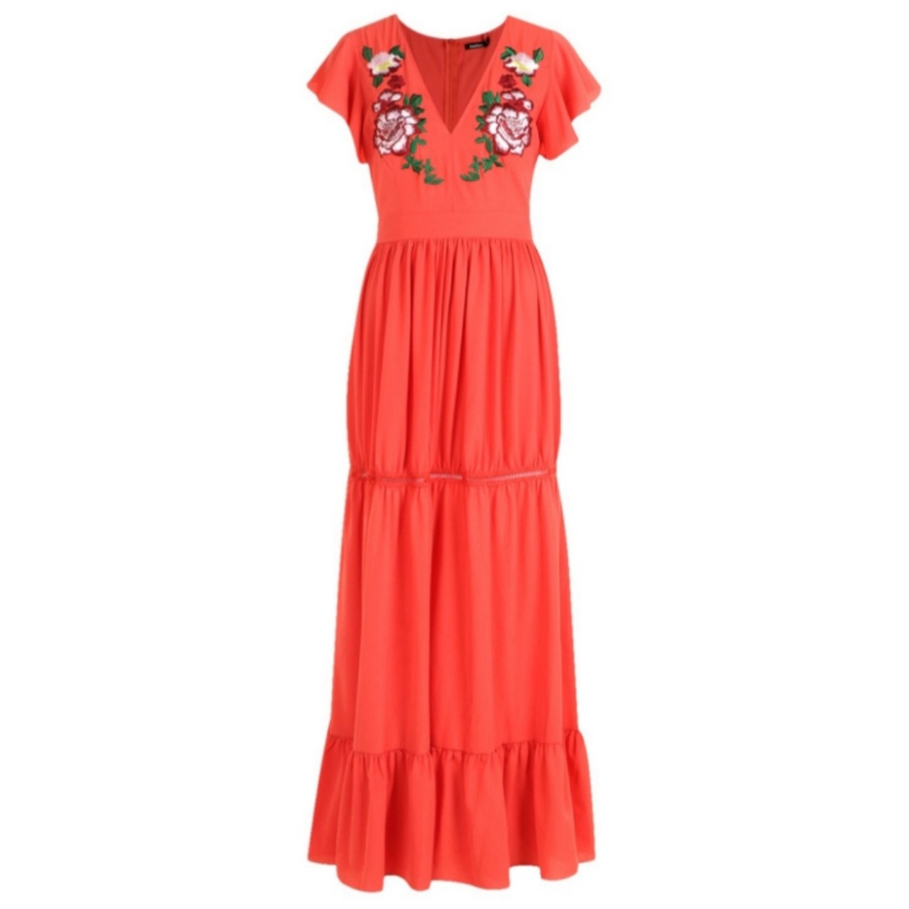 *1 Left!* NWT ASOS | Embroidered Maxi - Picture 2 of 5